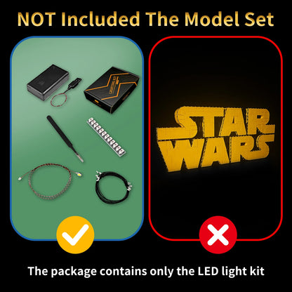 LYBMTWF LED Lighting Kit Compatible with Lego 75407 Star Wars Logo  (NOT Include The Model Bricks)
