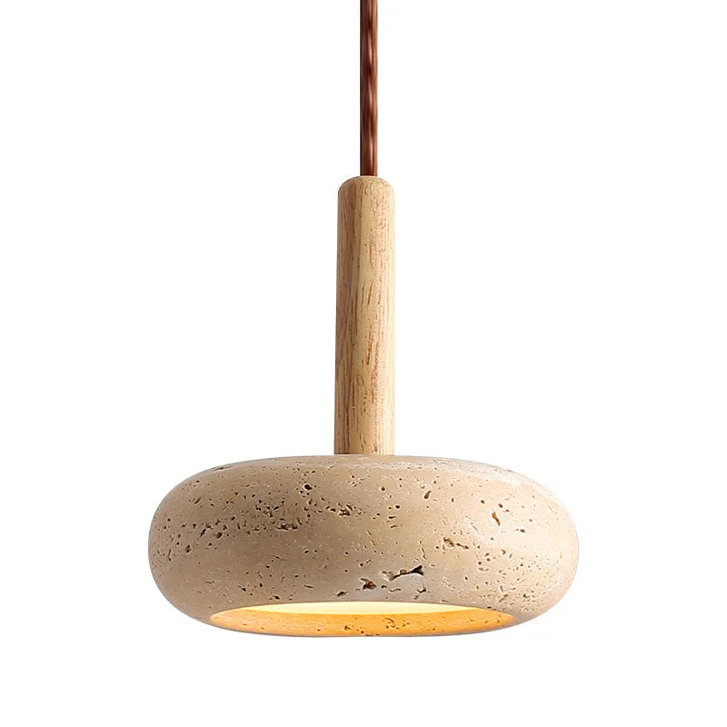 JIANKIXING Modern Yellow Travertine Pendant Suitable for Dining Island Living Study Room Atmosphere Decor Lighting free Shipping