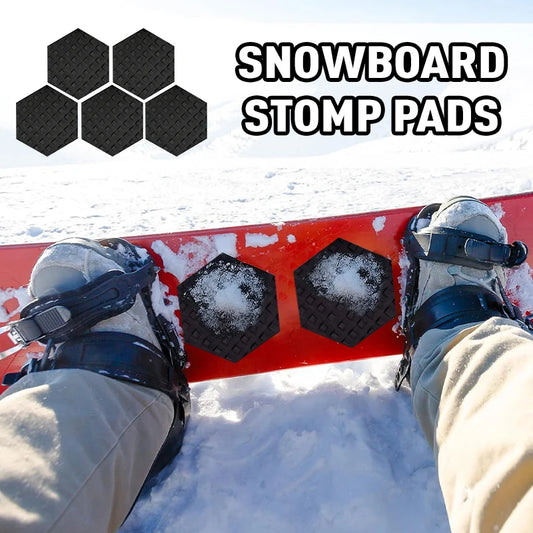 Snowboard Stomp Pad Anti-skid Sticker 5pcs DIY Snowboard Sticker Anti Skidding Ski Snowboard Grip Pad Resistance