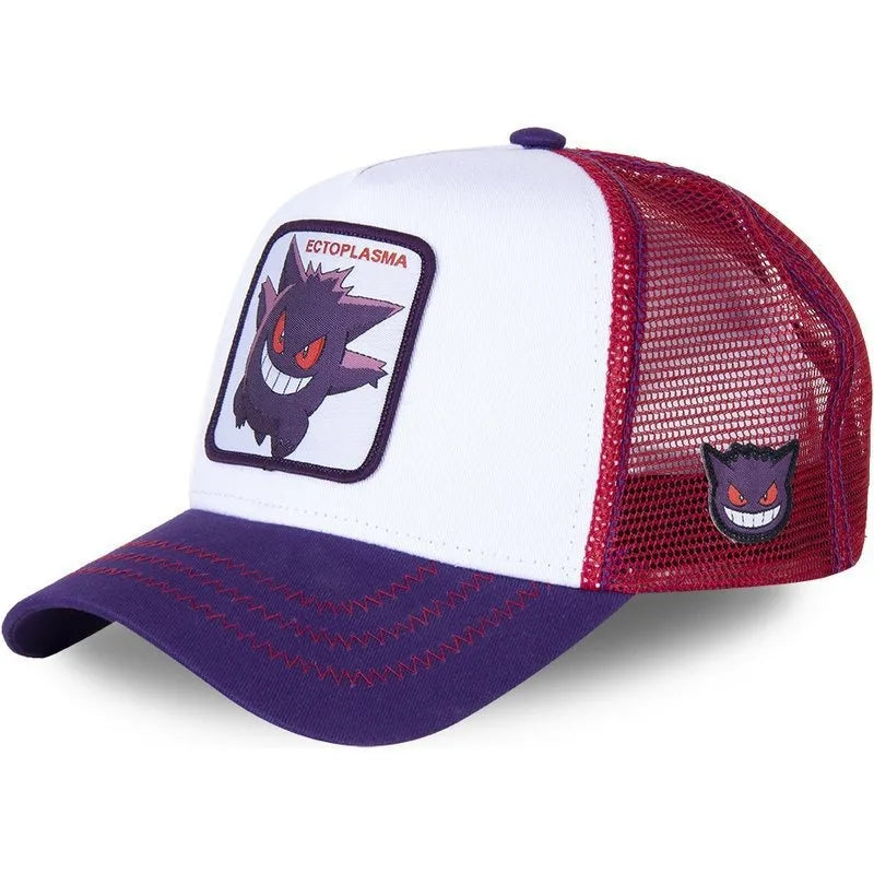 High Quality Anime Snapback Cute Cartoon Net Hats Ventilated Men and Women Baseball Cap Hip Hop Trucker Mesh Dad Hat