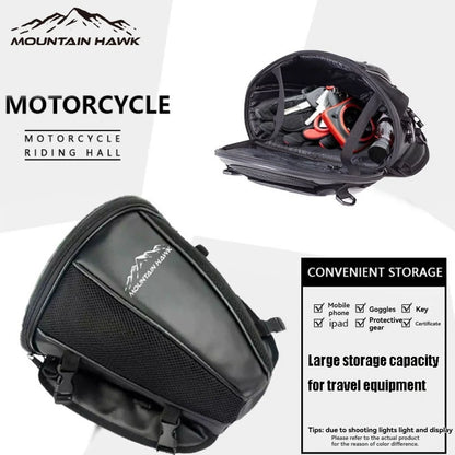 MOUNTAIN HAWK Motorcycle Bag Tail Bag Rear Pack Backseat Pack Backpack Crossbody Bag