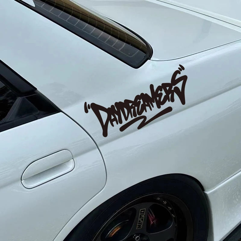 'DAY DREAMERS' DECAL, Creative & Fashion Text For You Good Look Car, High Quality For Car Trucks Motorcycles & Laptops