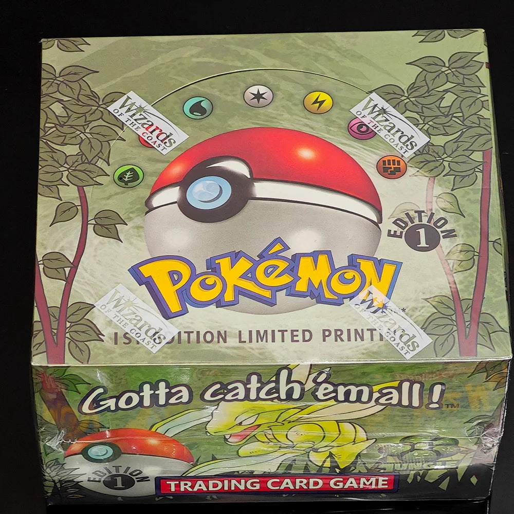 PKM Cards PTCG Neo Destiny 1st Edition Booster Box Base Set Unlimited Team Rocket Jungle Fossil Proxy Full Anime Battle Card Toy