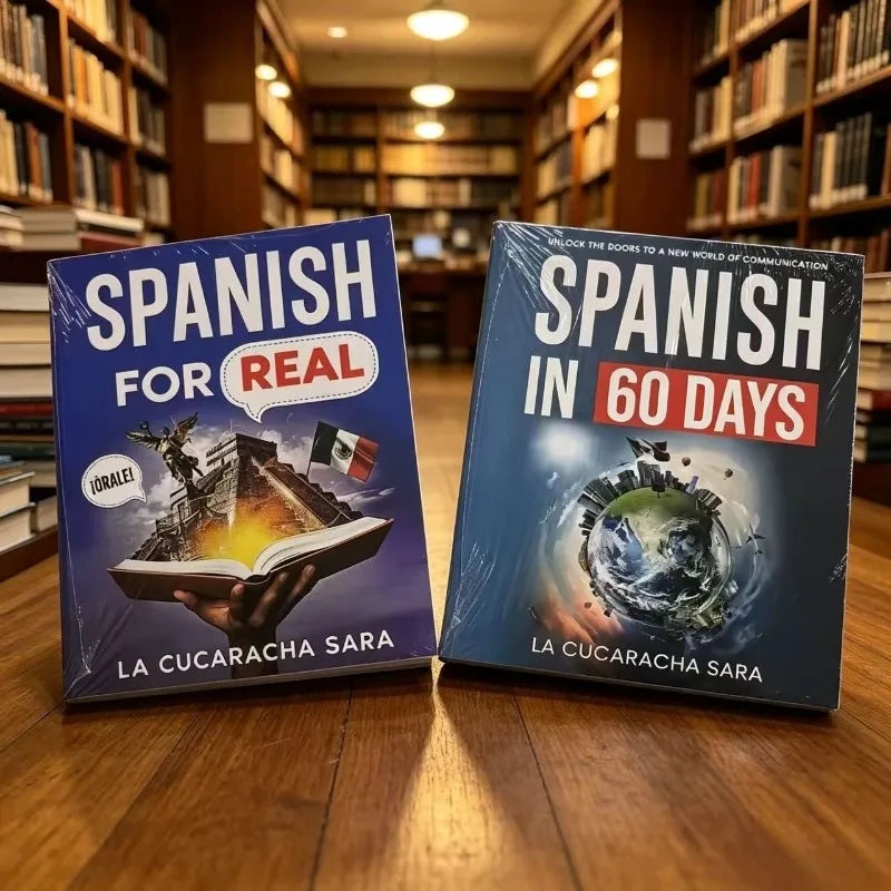 Spanish Learning Books Spanish in 60 Days & Spanish for Real Beginner Mexican Spanish Self Study Textbook Books