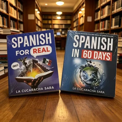 Spanish Learning Books Spanish in 60 Days & Spanish for Real Beginner Mexican Spanish Self Study Textbook Books