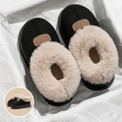 Fleece Lined Winter Slippers For Men Women With Ankle Cover Thick Sole Lightweight Eva Indoor Outdoor Warm Home Shoes Multiple C