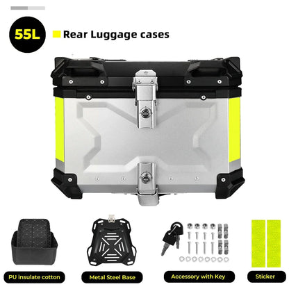 CNC Aluminum Motorcycle Helmet Box Trunk Top Case Travel Luggage Storage Box for BMW R1200GS Adventure 1200 GS R1250GS ADV