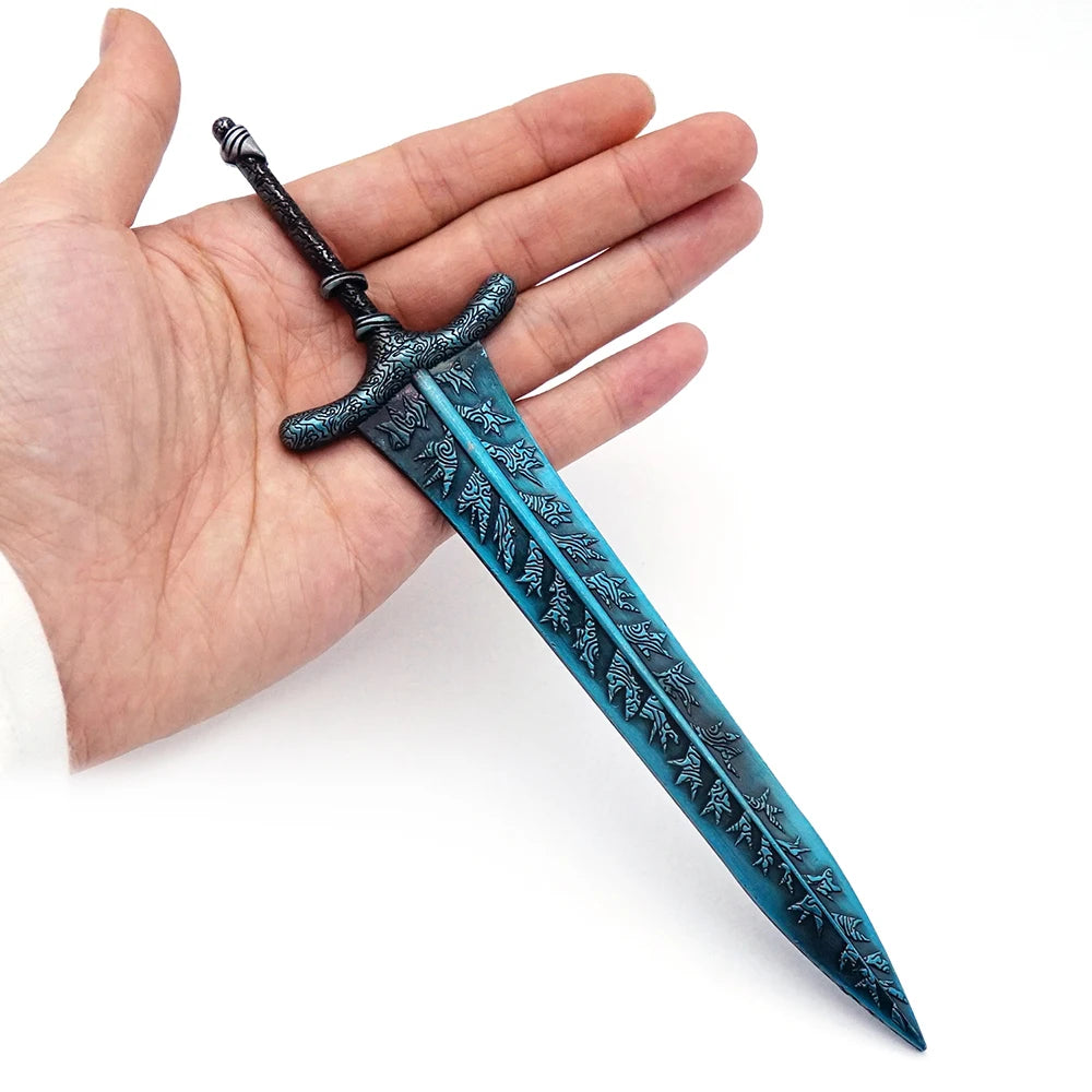Mini Dark Moon Sword Keychain ER Game Peripherals Ranni Hand of Malenia Moonveil Sword Model Key Ring llavero Gift Toys