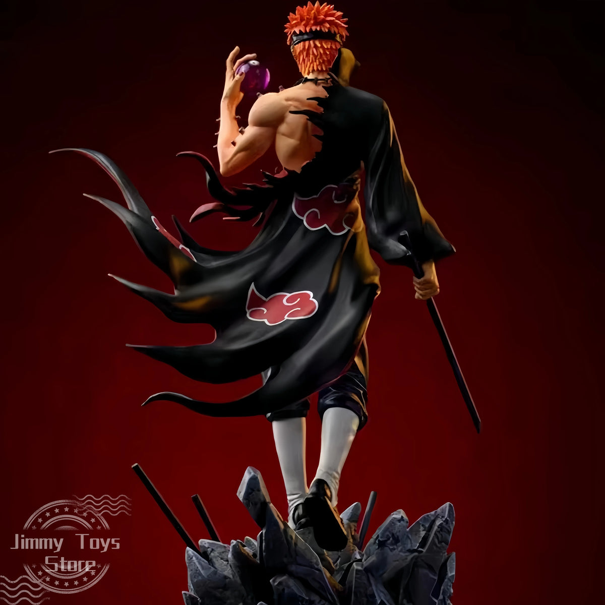 24cm Naruto Figure Action figure Pain Akatsuki Shinra Tensei GK Statue Model Toys Anime Figures Collections Ornament Dolls Gifts