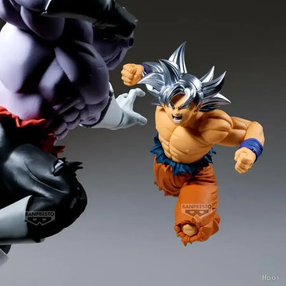 Original Bandai Banpresto Dragon Ball Chou Match Makers Son Gokuu Haiiro No Jiren Ultra Instinct Anime Action Figures Model