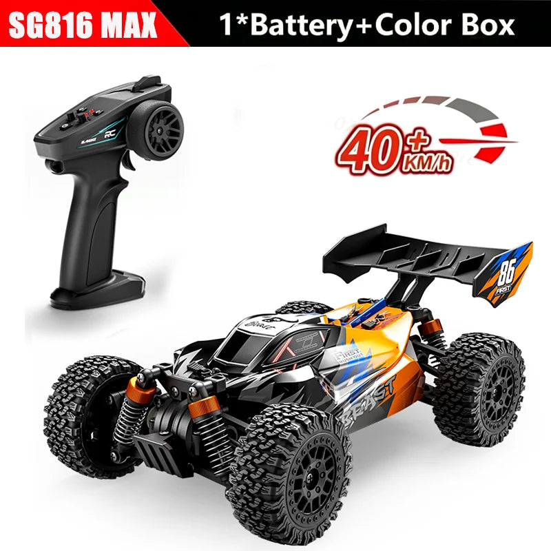 SG816MAX 1:24 4WD Brushless High Speed 40KM/H RC Off Road Car SG816 PRO Drift Remote Control Toys for Boys Adults Outdoor Racing