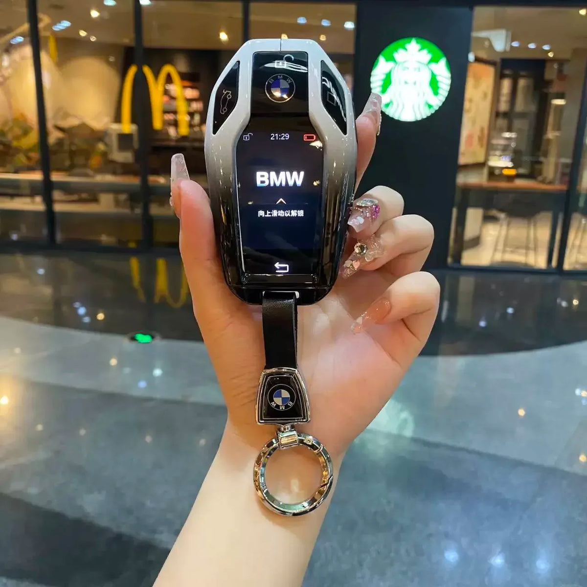Car Key Case LCD Smart Remote Cover LED Display Shell Fob For BMW G11 G12 G30 G31 G01 G02 5 7 Series X5 X7 M5 M8 M760Li