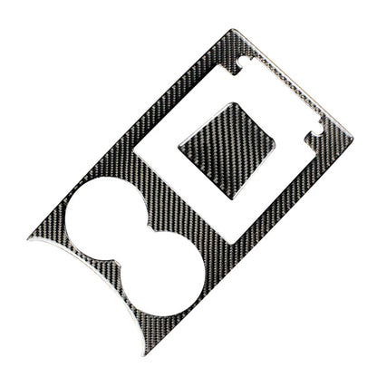 Accessories For Porsche Macan Carbon Fiber Car Inner Control Gear Shift Panel Water Cup Holder Cover Trim Decoration Car Sticker