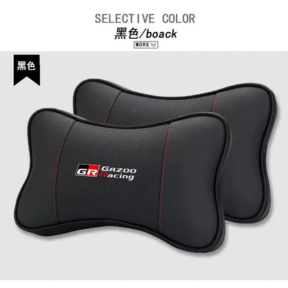 Car Ornaments Seat Headrest Auto Neck Pillow For Toyota GR Gazoo Racing Yaris Supra A90 GT GT3 GR86 Corolla accessories interior