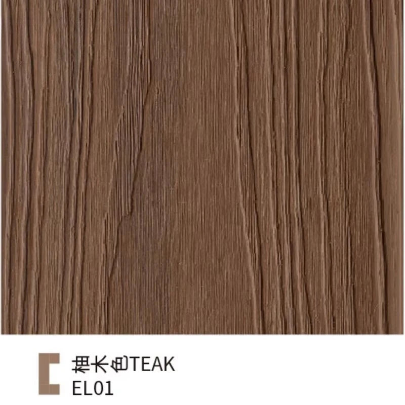 WPC Wall Panel Louver Cladding Exterior Cladding Waterproof Wood Grain Villa Garden Yard Patio Backyard Outdoor Privacy Modern
