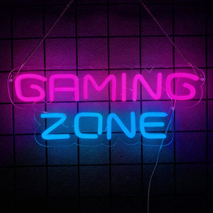 Game Neon Sign Gaming LED Neon Lights for Wall Decor USB Light Up Signs for Game Room Man Cave Teen Boy Bedroom Decorations Gift