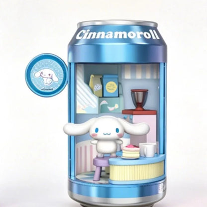 Anime Sanrio Character Soda Can Assembly Series Blind Box  Anime Figure Cinnamoroll Hello Kitty Kuromi My Melody Collect Gift