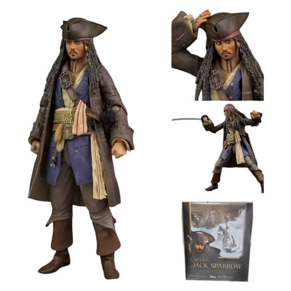 Bandai Pirates of the Caribbean 5 Dead Without Proof Shf Captain Jack Johnny Depp Can Build a Model with Hands