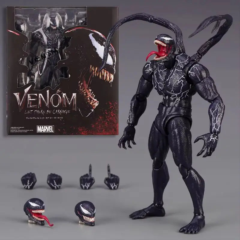 Hot Venom Legends Action Figure Joint Movable Toys Movie Collection Change Face Statue Model Collectible Decorate For Toy Gift