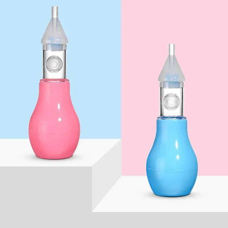 Silicone Baby Nasal Aspirator Suction Pump Infant Nose Cleaner Children Kids Soothing Nose Cleaning Device Nasal Cleaning Tools