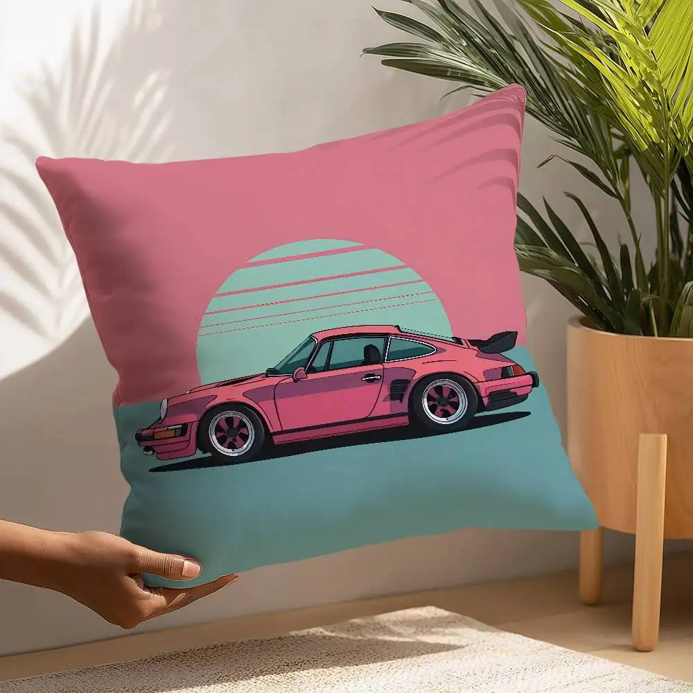 Cool Supercar 911 Pillow Case Plush Fabric Soft  Pillowcase Double Sided Print Cushion Cover Household Gifts