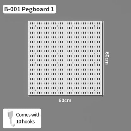 No Drill Pegboard Wall Rack Gaming Room Storage for Controllers Headphones Figures Keyboard Hooks Shelf