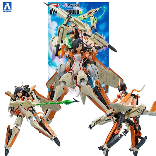 Aoshima V.F.G. Macross Delta VF-31D Skuld Action Figures SP 1/100 Scale Mecha Girl Plastic Model Kit