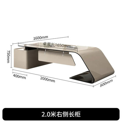 Conference Aesthetic Office Desk Reception Designer Individual Office Desk Executive Entertainment Ufficio Trendy Furniture