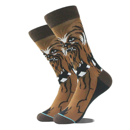 Autumn Winter Star Wars Movie Man socks Master Yoda R2-D2 Cosplay Socks Wookiee Jedi Knight  Free Size Women's Socks