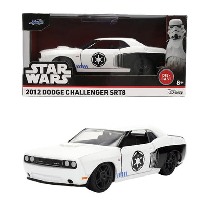 Jada 1:32 Star Wars Rides Diecast Cars - Ford GT Boba Fett, Dodge Challenger Stormtrooper, VW Beetle R2-D2, Collectible Gift Toy