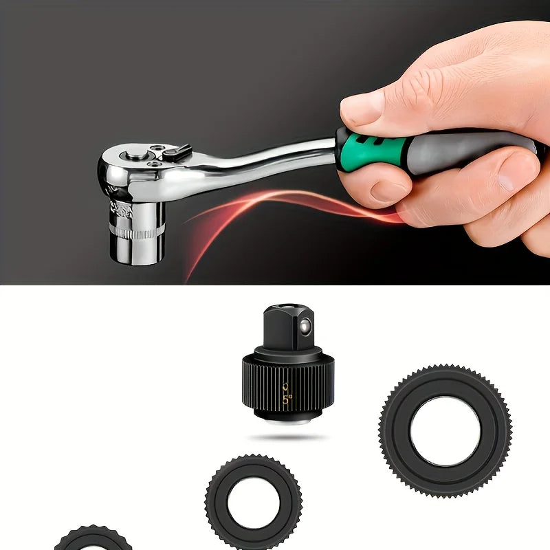 46pcs Set 1/4 Inch Drive Socket Ratchet Wrench Set, With Bit Socket Set Metric And Extension Bar For Auto Repairing