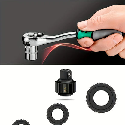 46pcs Set 1/4 Inch Drive Socket Ratchet Wrench Set, With Bit Socket Set Metric And Extension Bar For Auto Repairing