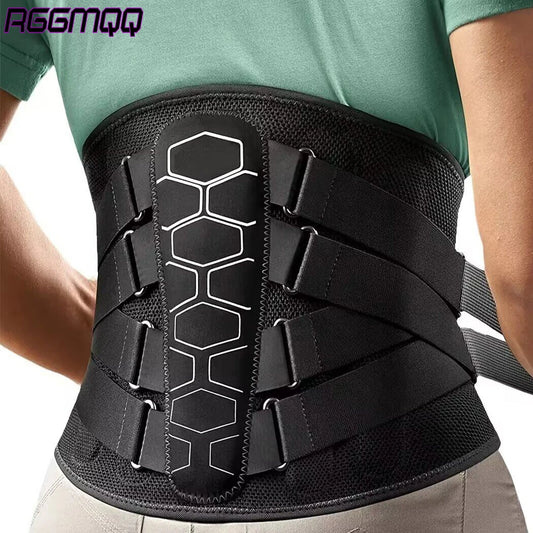 RGGMQQ Back Brace for Lower Back Pain,Ergonomic Support Brace with Comfortable 3D Pad,Lumbar Support Belt for Women Men Sciatica