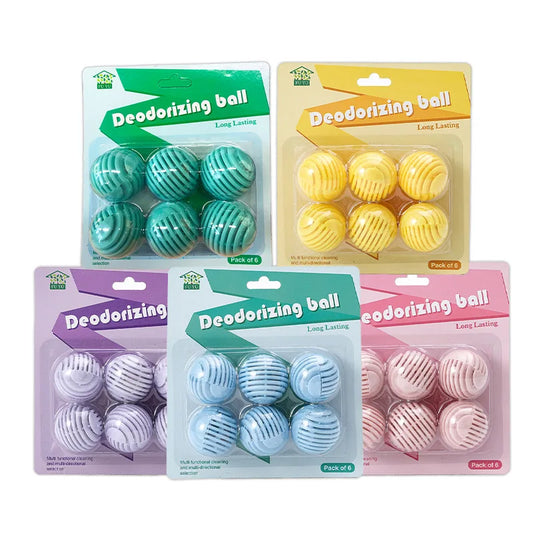 Good 6Pcs/Pack Deodorizing Ball Mildew and Insect Proof Long-lasting Air Freshener For Wardrobe Shoe Cabinet Bathroom And Car