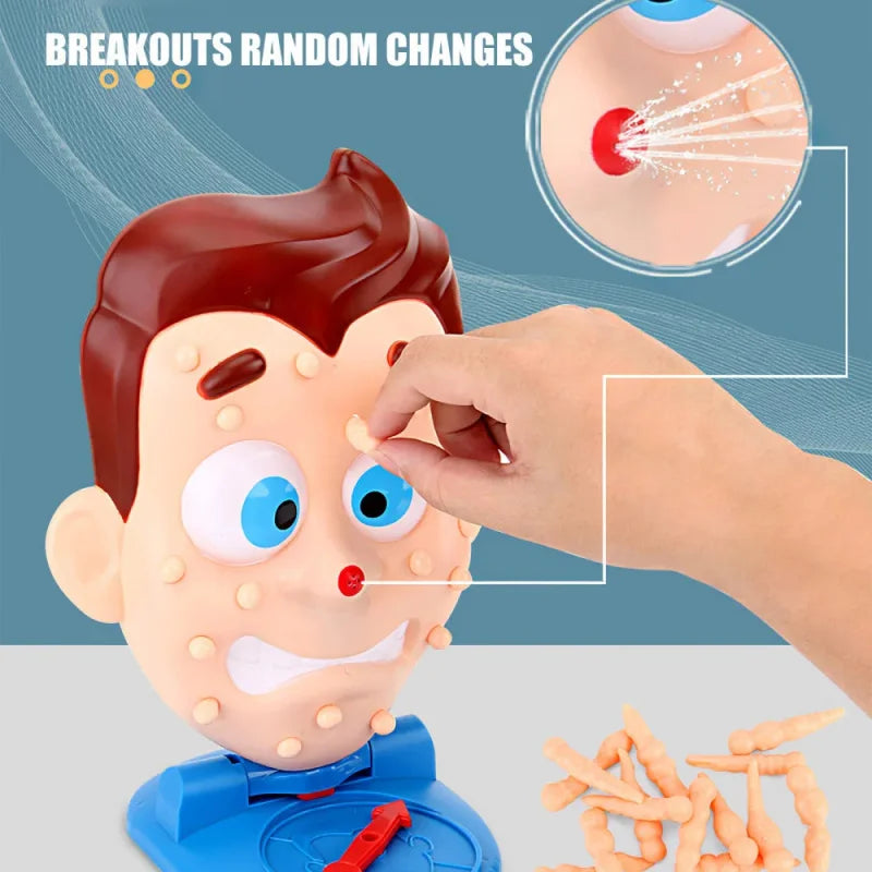 Pimple Popper Prank Water Squirt Toy Desktop Game Stress Relief Gadget Interactive Game For Multiple Players Xmas Gifts For Kids