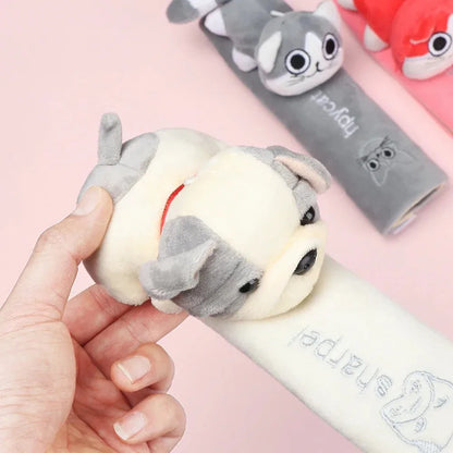 1Pcs Cute Cartoon Animal Plush Car Seat Belt Cover - Soft Comfortable Shoulder Protector Pad for Auto Interior