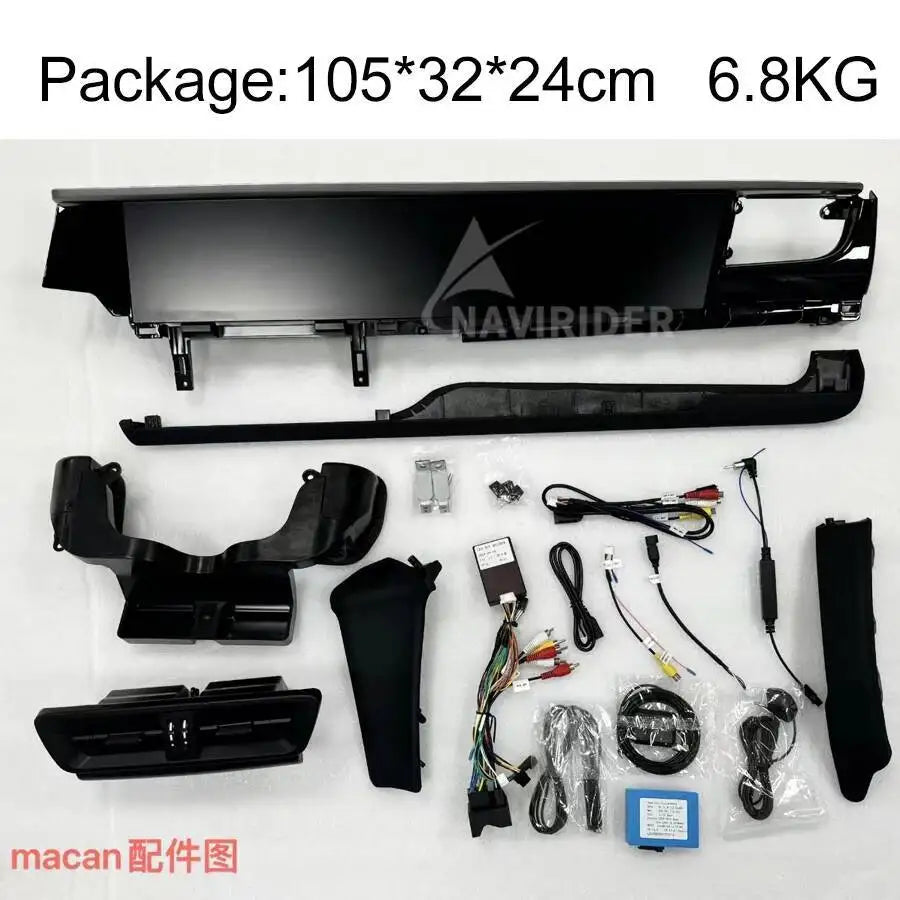 Android 2din Carplay For Porsche Macan 2011-2017 Navi Car GPS Dual Screen 256GB 12.3inch Auto Radio Multimedia Video Player HU