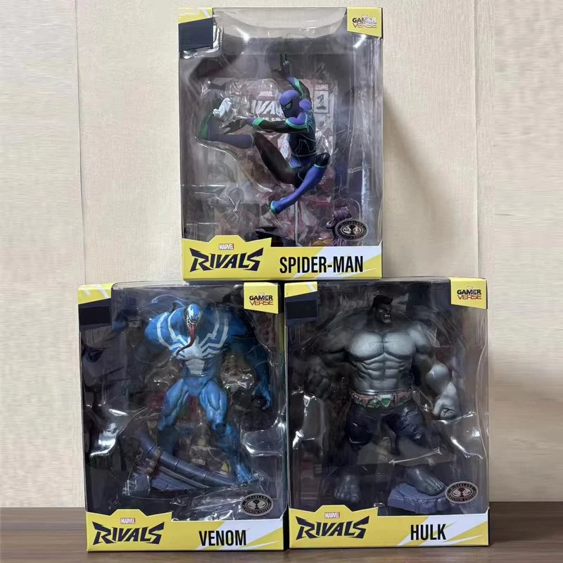 McFarlane Toys Marvel Rivals Platinum Variant Hulk/Venom/Spider Man 1:6 Scale Posed Figures Statue Model Doll ﻿