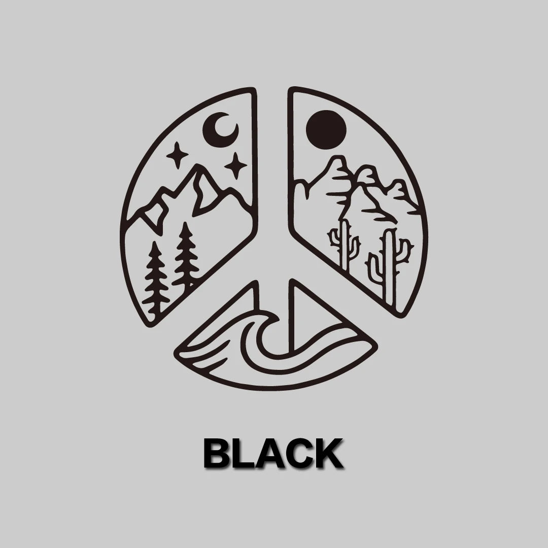 DECAL [Elemental Peace] Vinyl Decal | Mountain Decal | Peace Decal | Car Window Decal | Laptop Decal | Water Bottle Decal | Car