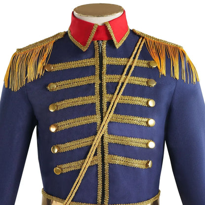 2026 New European Adult Nutcracker Costume Medieval Royal Military Uniform Jacket European Retro Court Tailcoat Halloween Jacket