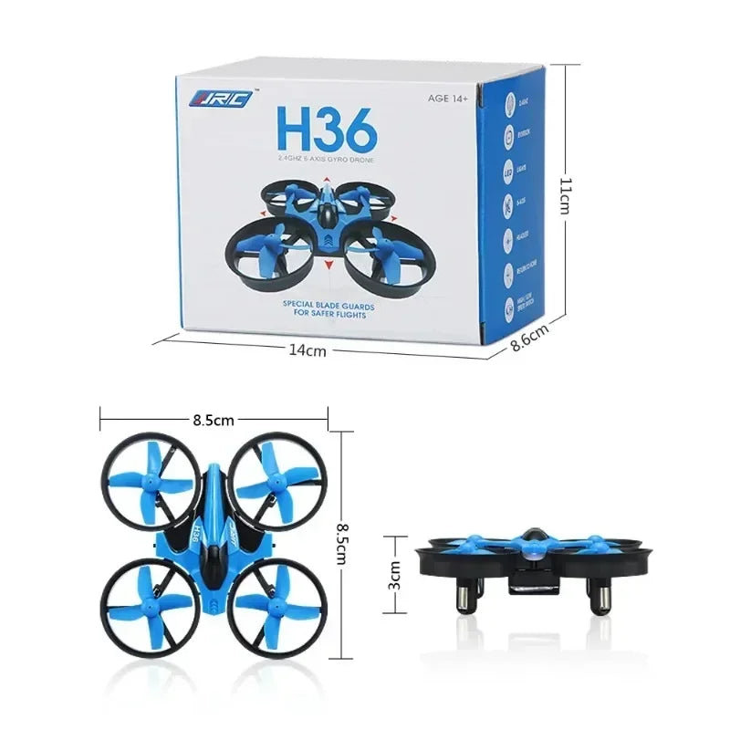 JJRC H36 4CH Mini RC Drone Mode Helicopter 6-Axis 360 Degree Flip Remote Control Quadcopter with LED Lights