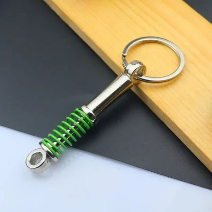 Metal Mini Car Auto Creative Wheel Keychain Parts Auto Enthusiast  Accessories KeyKeyring Ring Chain for Men Woman Lover Gift