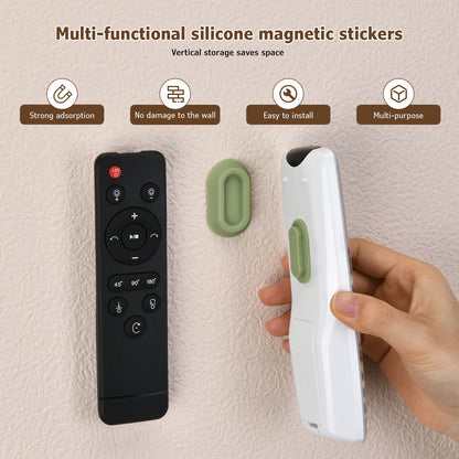 Magnetic Remote Control Bracket, Self-Adhesive Wall Mounted Storage Bracket for Remote Controls, Household Goods Storage