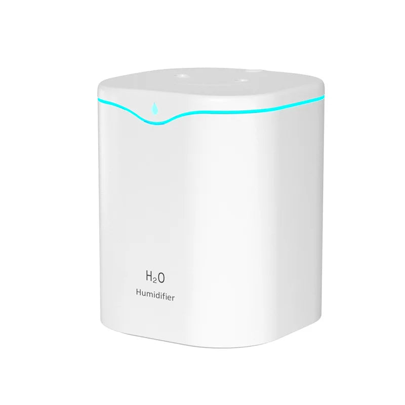 2000ML Large Capacity USB Air Humidifier With Double Spray Port Essential Oil Aromatherapy Cool Mist Maker For Home Office