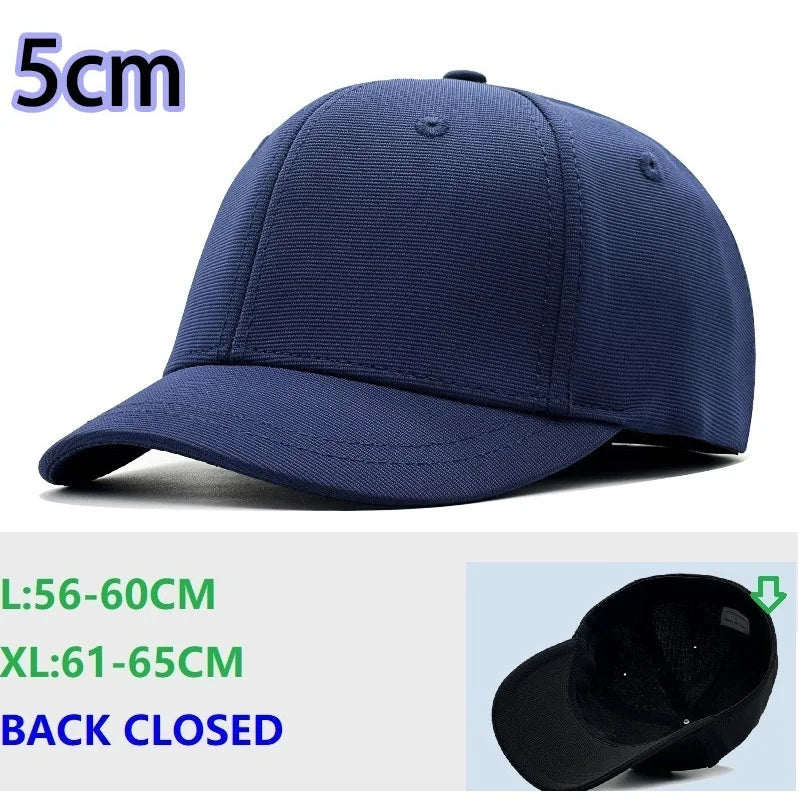 Back Closed Baseball Caps for Men and Women, Big Head and Small Head Hat, High Quality Headwear