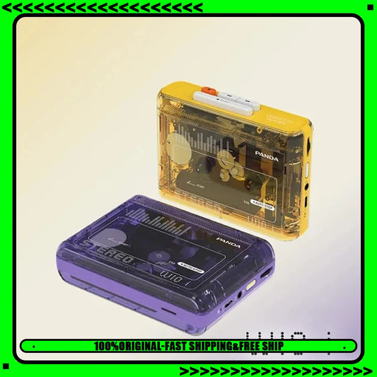 PANDA W10i Portable Cassette Player 11 Retro Cassette Player Vintage Single Player, Dual Channel Stereo Player