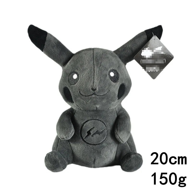 20CM Pokemon X Fragment Anime Character Dark Pikachu Doll Kawaii Pop Doll Black Pikachu Pillow Birthday Gifts Female