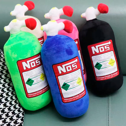 Car Seat NOS Headrest Pillow Universal Plush Neck Pillow Cushion Nos Bottle Stuffed Toys Soft JDM Cushion Gifts Car Interior