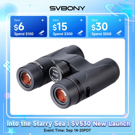 Svbony SV202 8X32/8x42/10x42/10x50 ED Binoculars IPX7 Magnesium Alloy Body BaK4 Binoculars Highy Qualit for Stargazing Camping
