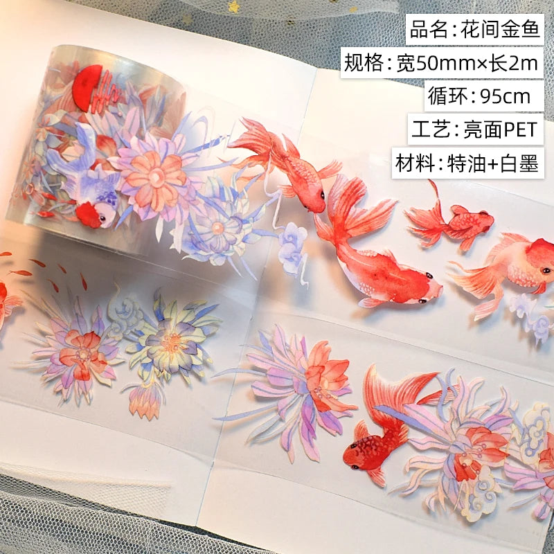 PET Washi Tapes Masking Antiquities Landscaping Decorative Planner Adhesive DIY Craft Scrapbooking Diary Journal Stickers Gifts
